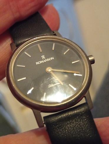 crna torba mona: Romanson ručni sat – Swiss Quartz, par puta stavljen,nošen bukvalno — 4