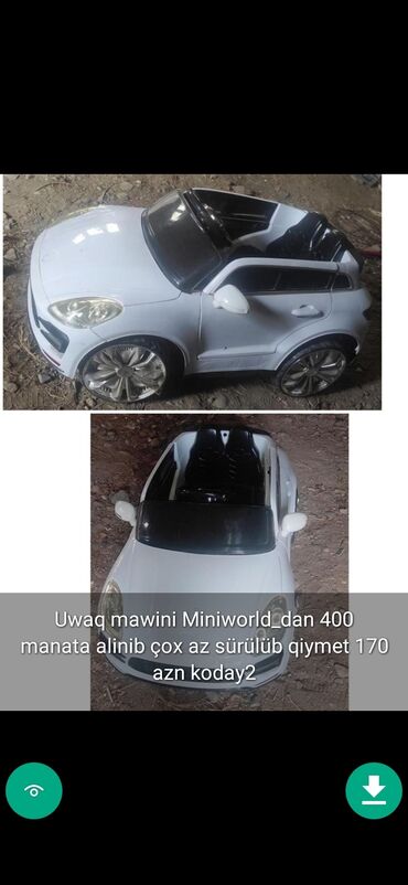 Uşaq üçün elektrik maşınları: Uşaq masinlari elektrikli masinlar matasikllar qiymetler melumatlar — 27