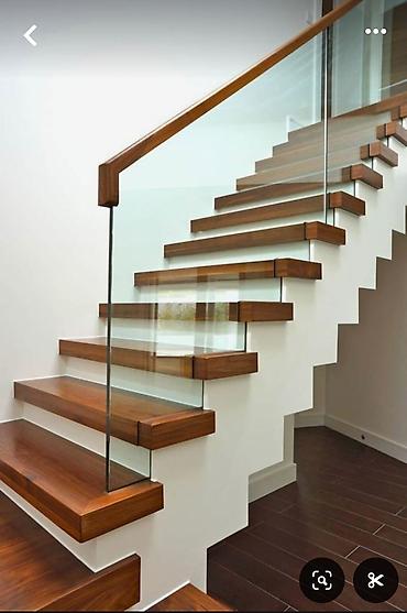 Деревянные лестницы: Деревянная лестница Для дома, Форма лестницы: П-образная — 23