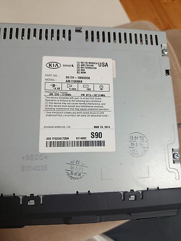ses cihazı: Kia orijinal avtomobil maqnitofonu/radiosu Model: AM170IHAN Part No — 2