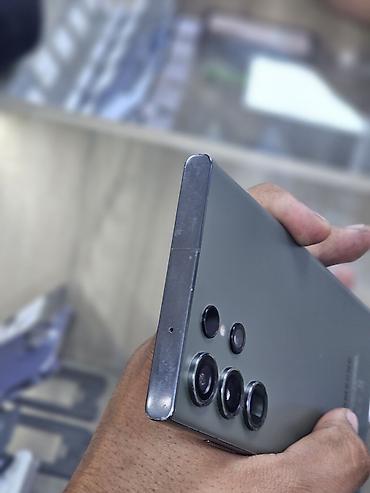 Samsung: Samsung Galaxy S23 Ultra, Б/у, 256 ГБ, цвет - Зеленый, 2 SIM, eSIM — 5