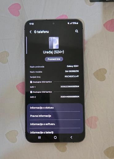 Samsung: Samsung galaxy s24+ telefon je koriscen oko par meseci Dobro na lalafo.rs — 9 Samsung: Samsung galaxy s24+ telefon je koriscen oko par meseci Dobro — 9