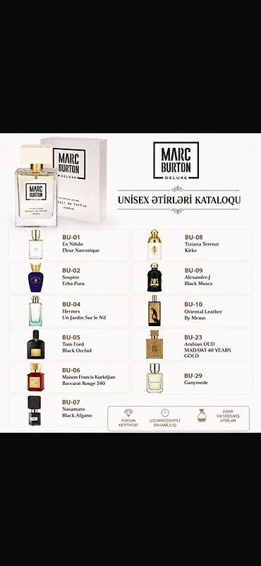 baccarat ətir: Marc Burton Deluxe ətirləri – yüksək keyfiyyətli, uzunmüddətli qalıcı — 1