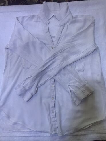 рубашка женская размер м: Рубашка цвет - Белый