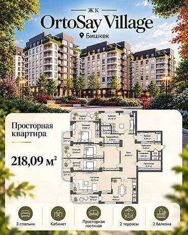 Батирлерди сатуу: 5 бөлмө, 218 м², Элитка, 7 кабат, ПСО (өз алдынча бүтүрүү) — 1