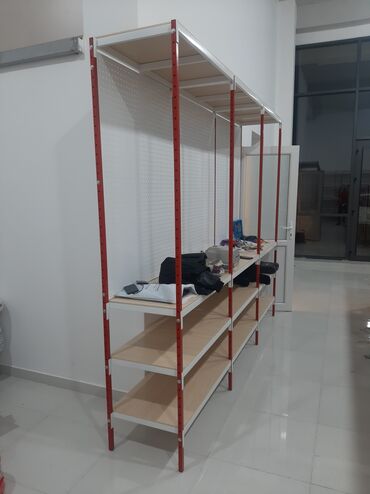 Rəf vitrinləri: Metaldan stelajlar (sifarişlə) Qiymət təxmini qoyulub bir metrə — 4