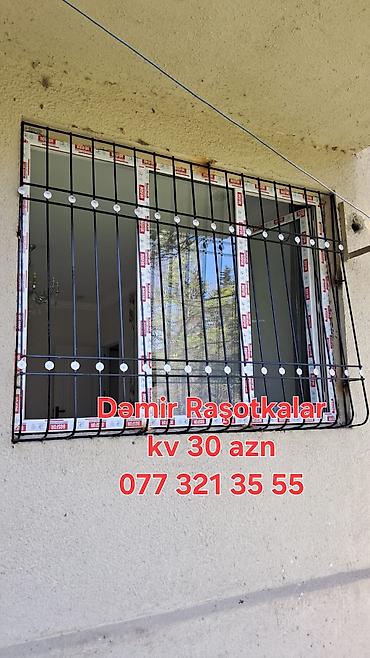 hasar setkaları: Məhsul: Dəmir reşotkalar (pəncərə və balkon üçün) - Material: Armatur — 1
