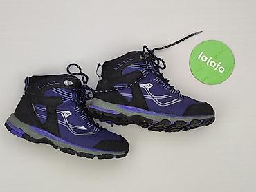 trekingowe: Damskie buty trekkingowe/mid hiking – kolor fioletowo‑czarny z szarymi — 2