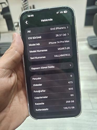 14 plus: IPhone 14 Pro Max, 256 GB, Deep Purple, Simsiz şarj — 6