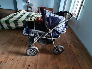 Gəzinti arabaları: İki tutacaqlı araba, Yeni, Cins: Oğlan, Yaş: 1-6 ay, Pulsuz çatdırılma — 7