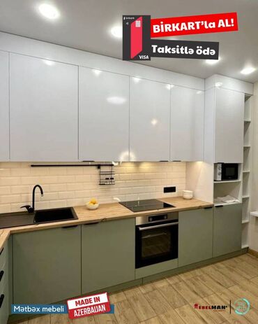 Sifarişlə mətbəx mebeli: Sifarişlə mətbəx dəsti, Özü çəkən petlələr, Sadə laminat, Kredit var, Pulsuz çatdırılma -da lalafo.az — 7 Sifarişlə mətbəx mebeli: Sifarişlə mətbəx dəsti, Özü çəkən petlələr, Sadə laminat, Kredit var, Pulsuz çatdırılma — 7