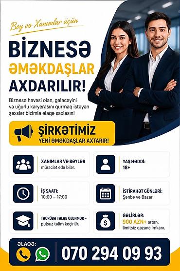 online makler vakansiya: İş fürsəti: Biznesə əməkdaşlar axtarılır Şirkətimiz yeni əməkdaşlar — 1