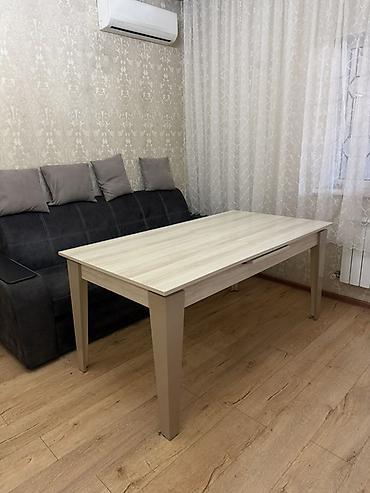 механизм для стола: Стол трансформер Для кухни, Раскладной стол, Длина, см: 140-150 см, цвет - Бежевый — 1