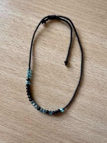 кожанный браслет: Браслет, Бусины, Унисекс, Новый