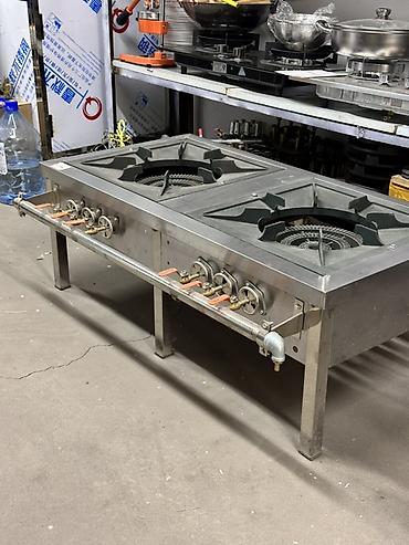 Пищевая промышленность: Промышленная газовая плита для ресторана/столовой, 2 горелки - — 2