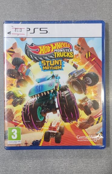 PS4 (Sony Playstation 4): Playstation 5 üçün hot wheels monster truck stunt mayhem oyun diski