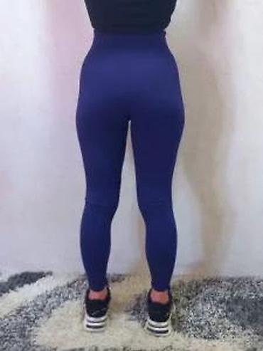 Helanke, biciklistički šortsevi: Ženske sportske helanke – tamnoplave - Visok struk sa V-preklop — 17