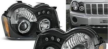 CRNI ANGEL EYES LED FAROVI JEEP GRAND CHEROKEE WK | Crni tuning