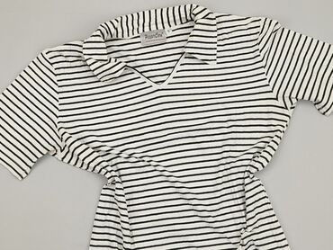 czarne bluzki w serek: Polo shirt, S (EU 36), condition - Very good