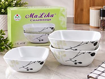 Салатница MaLika - Форма: квадратная с плавно закруглёнными краями