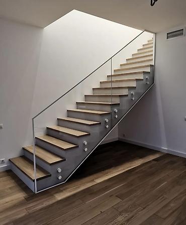 Готовые перила: Готовые перила, Материал: Стекло, Для террасы, Новый — 5