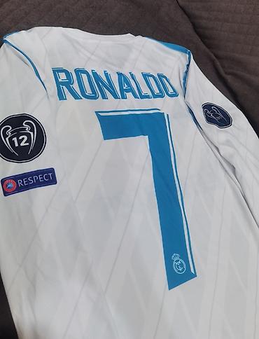 real madrid forma: Futbolka, Adidas, M, rəng - Ağ — 5