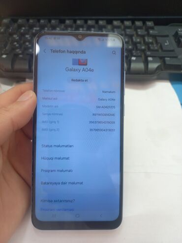 телефон с определителем номера: Samsung Galaxy A04e, 64 GB, rəng - Göy, İki sim kartlı