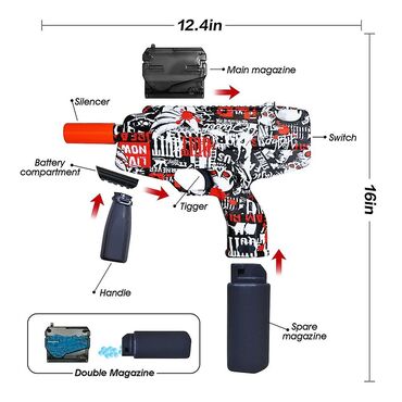 Oyuncaqlar: Yeni Slikon Gülle Atan Avtomat Elave üstünde 1000 gülle hediyye -da lalafo.az — 7 Oyuncaqlar: Yeni Slikon Gülle Atan Avtomat Elave üstünde 1000 gülle hediyye — 7