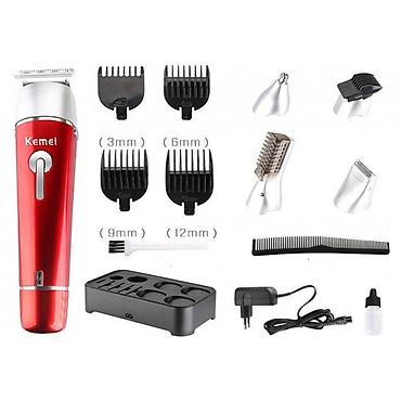 saç maşınları: Kemei 1015 - Trimmer dəsti 10in1 Təsviri:⬇️Keyfiyyətli Təraş aparatı — 6