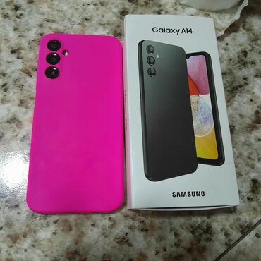 галакси а 7: Samsung Galaxy A14, Колдонулган, 128 ГБ, түсү - Кара, 2 SIM