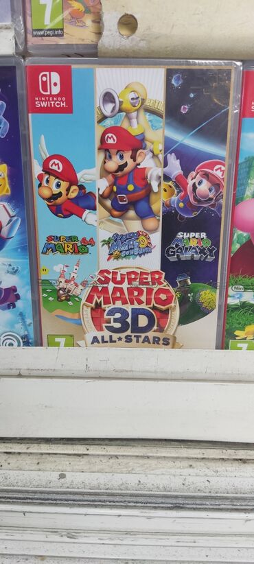 nintendo swich: Nintendo switch üçün super mario 3d all stars oyun diski. Tam