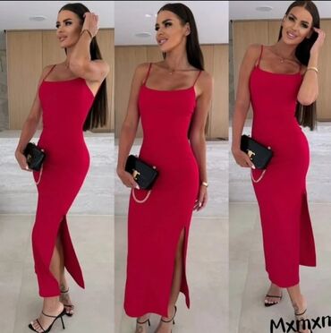 h and m kaputi: XL (EU 42), color - Red, Cocktail, With the straps