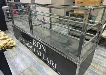 rəf vitrinləri: Şirniyyat soyducusu təcili satilir.eni 67 uzunu 2.40.Qiy 750man.Unv