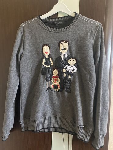 свитер: Sviter M (EU 38), rəng - Boz, Dolce & Gabbana
