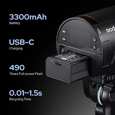 godox tt 600: Godox AD100Pro II portativ studiya flaşı - 100Ws güc, 1/256–1/1 — 10
