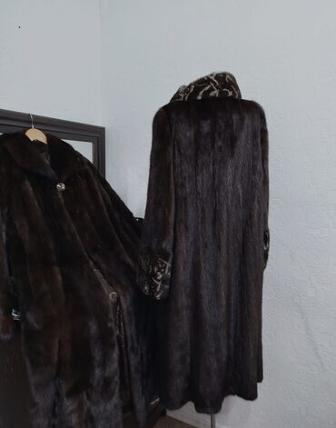 Шубы: Шуба, Норка, По колено, Финляндия, 4XL — 8