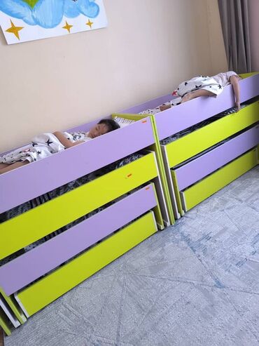 Детские шкафы: Мебель для садика Кровать для садика Шкаф для садика Стол для — 9