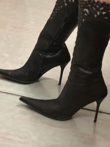 Çəkmələr: Çəkmə, Ölçü: 38, rəng - Qəhvəyi, İşlənmiş — 6