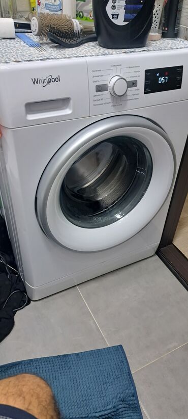 продажа машин кыргызстан: Кир жуучу машина Whirlpool, Колдонулган, Автомат, 6 кг чейин, Компакттуу