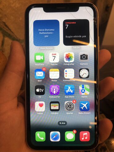 ayfon 11 qiymeti bakida: IPhone Xr, 128 GB, Sarı, Face ID, Simsiz şarj