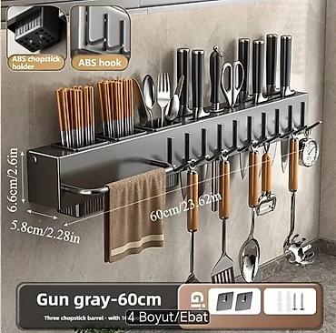 ucuz samavar: Mətbəx üçün divara quraşdırılan çoxfunksiyalı təşkilatçı rəf - — 4