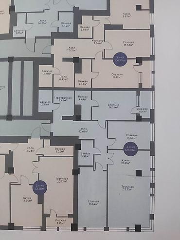 жк времена года: 4 комнаты, 128 м², Элитка, 7 этаж, ПСО (под самоотделку) — 1