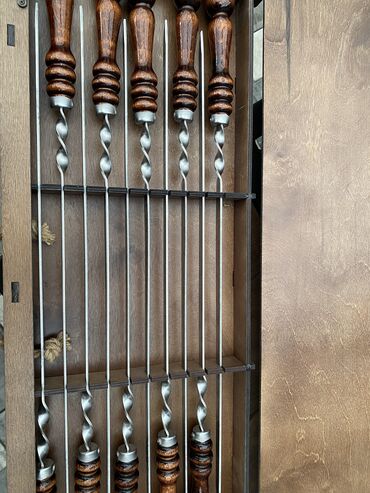 Шашлычные наборы: Шампура в наличии. Цена 3800 сом Идеальный подарок Подарок — 3