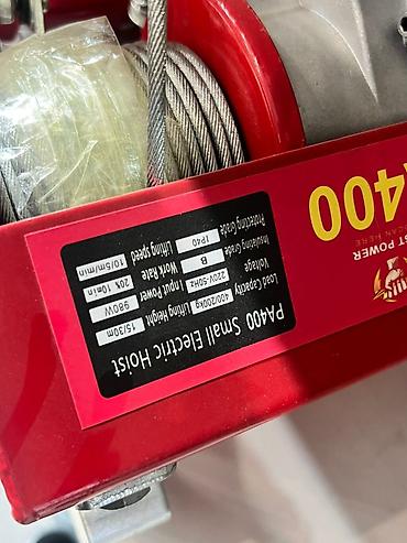 Тельферы: Электрическая таль (лебёдка) с тросом и пультом управления Описание — 12