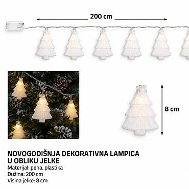 KMT Božićni viseći ukras jelka sa svetlom 7991660 - Brend: Kmt style