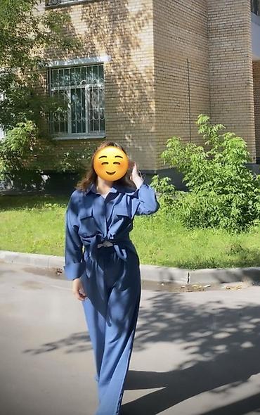 кастюм шым: Женский комплект из двух предметов: свободная рубашка + широкие брюки — 3