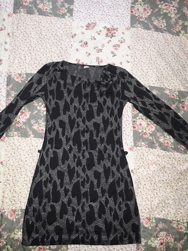 haljinica neprimetno e na struku haljine rasive: S (EU 36), bоја - Crna, Drugi stil, Dugih rukava
