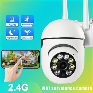 arxa goruntu kamerasi: 64gb yaddaş kart hədiyyə Kamera wifi 360° smart kamera 3MP Full HD