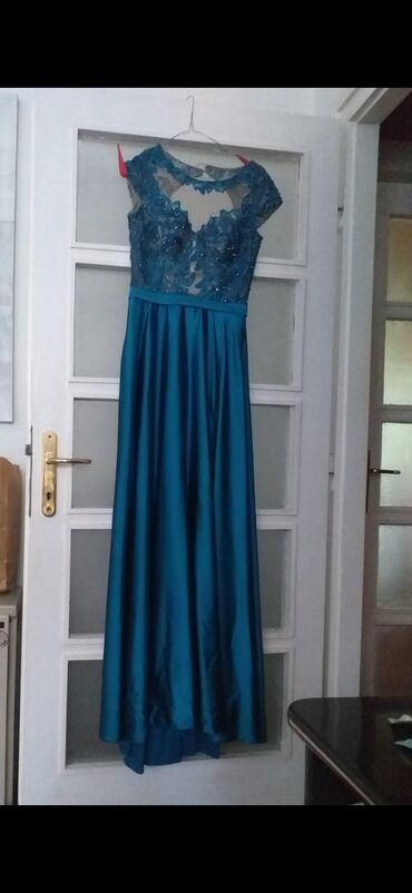 koštana haljine: M (EU 38), color - Turquoise, Evening, With the straps