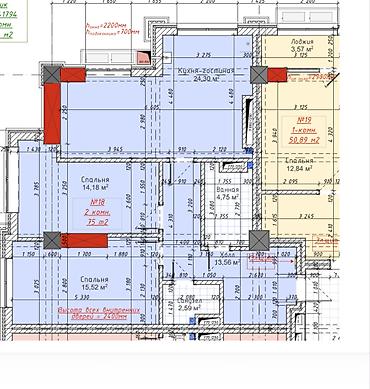 2 комнаты, 75 м², Асанбай мкр Элитка, 5 этаж, ПСО (под самоотделку) at lalafo.kg 2 комнаты, 75 м², Асанбай мкр Элитка, 5 этаж, ПСО (под самоотделку)